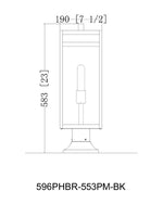 NURI luminaire extérieur noir 596PHBR-553PM-BK | Luminaire Plus.ca