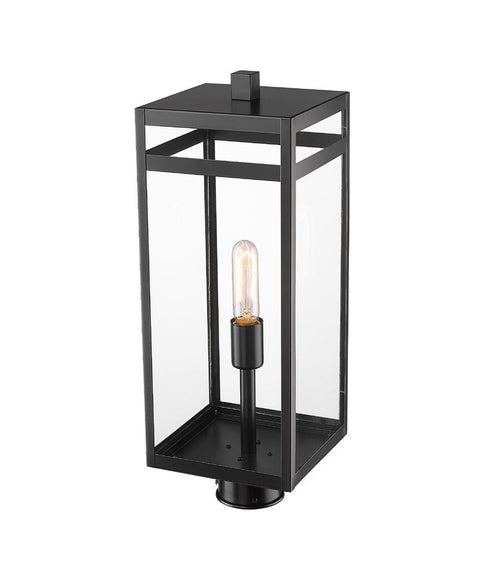 NURI luminaire tête de poteau extérieur noir 596PHBR-BK