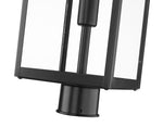 NURI luminaire tête de poteau extérieur noir 596PHBR-BK