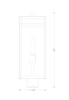 NURI luminaire extérieur noir 596PHBR-BK | Luminaire Plus.ca