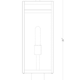 NURI luminaire extérieur noir 596PHBR-BK | Luminaire Plus.ca