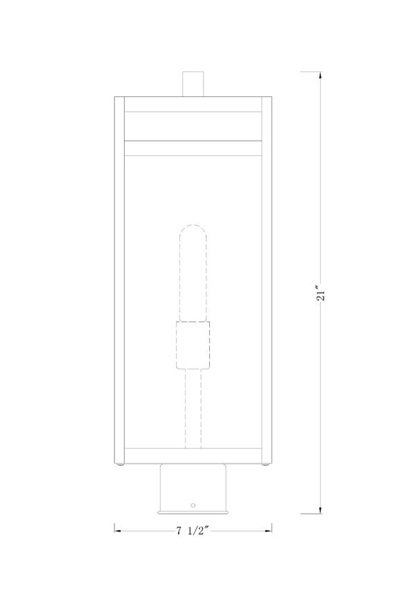 NURI luminaire extérieur noir 596PHBR-BK | Luminaire Plus.ca