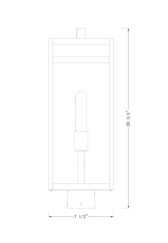 NURI luminaire extérieur noir 596PHBS-BK | Luminaire Plus.ca