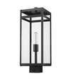 NURI luminaire tête de poteau extérieur noir 596PHBS-BK