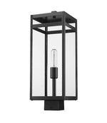 NURI luminaire tête de poteau extérieur noir 596PHBS-BK