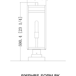 NURI luminaire extérieur noir 596PHBS-SQPM-BK | Luminaire Plus.ca
