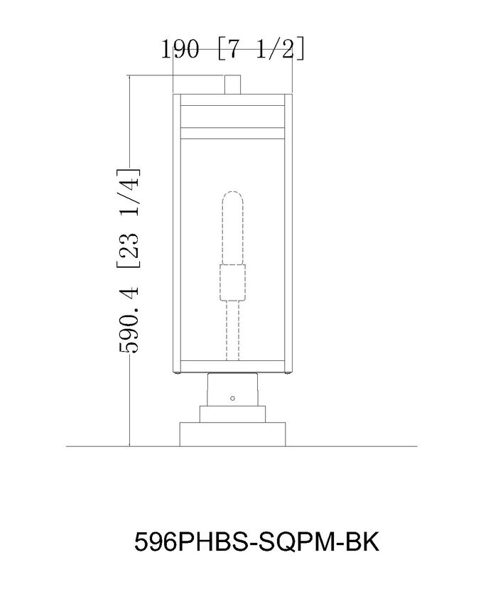 NURI luminaire extérieur noir 596PHBS-SQPM-BK | Luminaire Plus.ca