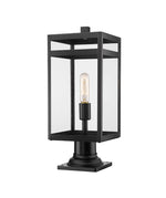 NURI luminaire sur socle extérieur noir 596PHMR-533PM-BK