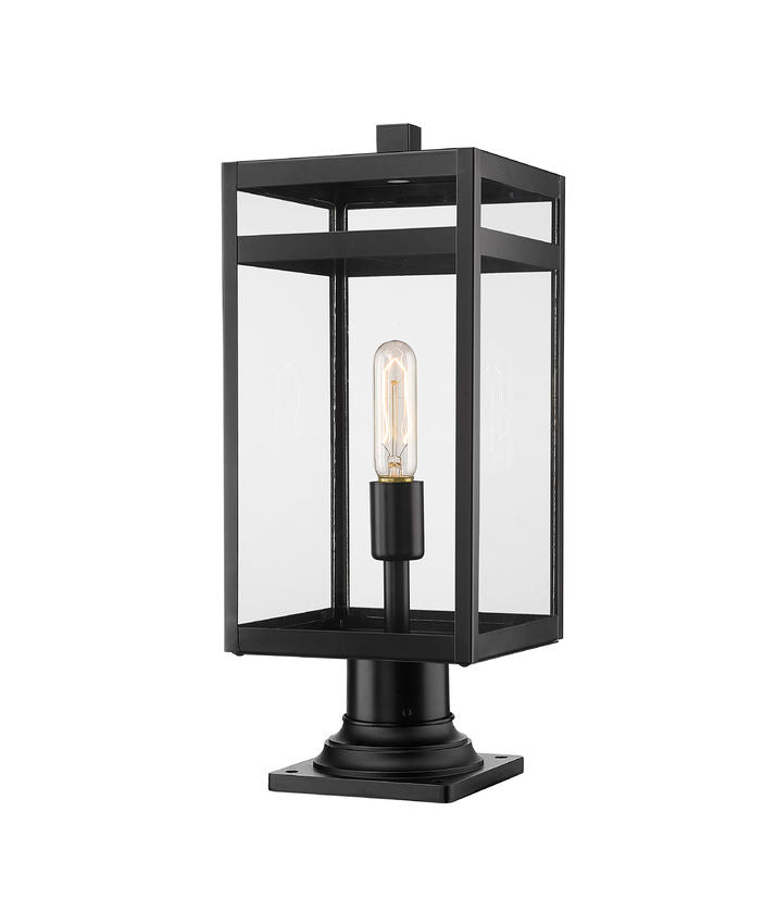 NURI luminaire sur socle extérieur noir 596PHBR-533PM-BK