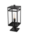 NURI luminaire sur socle extérieur noir 596PHMR-533PM-BK