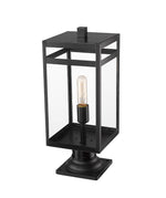 NURI luminaire sur socle extérieur noir 596PHMR-533PM-BK