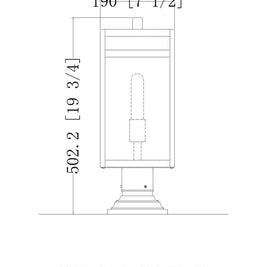 NURI luminaire extérieur noir 596PHBR-533PM-BK | Luminaire Plus.ca