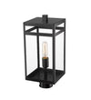 NURI luminaire tête de poteau extérieur noir 596PHMR-BK