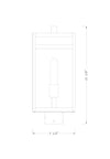 NURI luminaire extérieur noir 596PHMS-BK | Luminaire Plus.ca