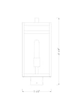 NURI luminaire extérieur noir 596PHMS-BK | Luminaire Plus.ca