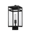 NURI luminaire tête de poteau extérieur noir 596PHMS-BK