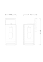 NURI luminaire mural extérieur noir 596S-BK | Luminaire Pus.ca