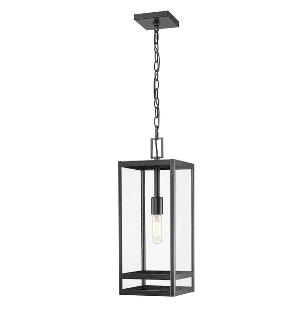 NURI luminaire suspendu extérieur noir 596CHB-BK | Luminaire Plus.ca