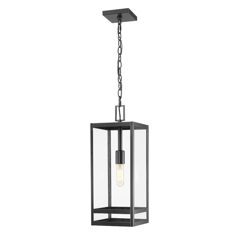 NURI luminaire suspendu extérieur noir 596CHB-BK | Luminaire Plus.ca