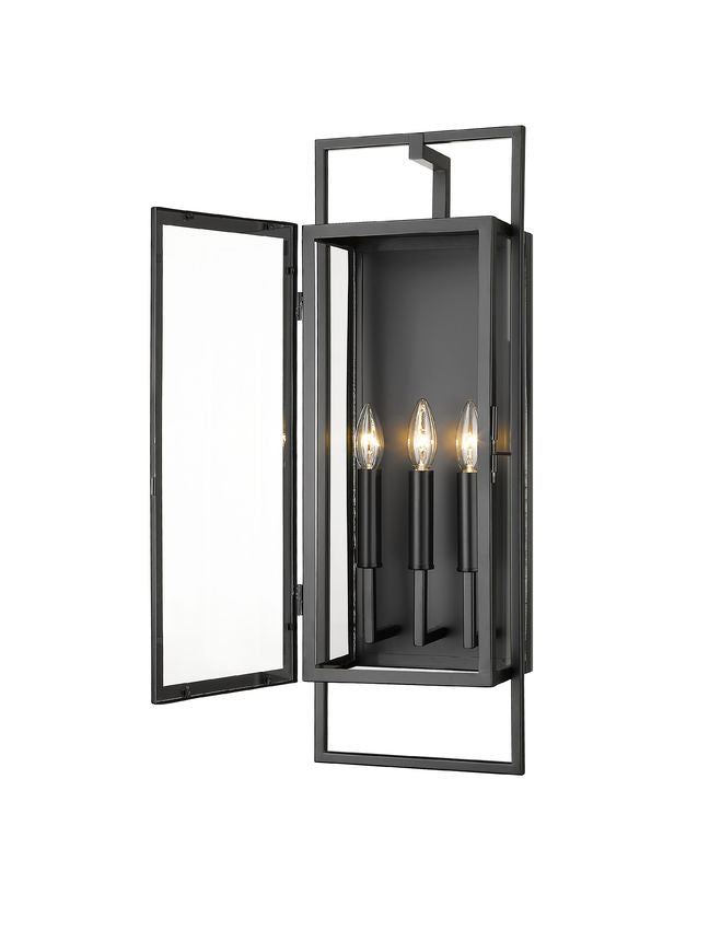 LUCIAN luminaire mural extérieur noir 598B-BK | Luminaire Plus.ca