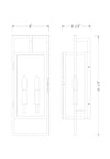LUCIAN luminaire mural extérieur noir 598M-BK | Luminaire Plus.ca