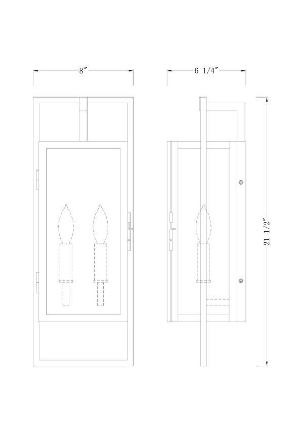 LUCIAN luminaire mural extérieur noir 598M-BK