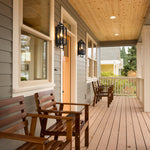LUCIAN luminaire mural extérieur noir 598S-BK | Luminaire Plus.ca