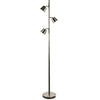 Dainolite lampe de plancher DEL nickel brossé 625LEDF-SC