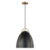 NORMAN luminaire suspendu noir et doré 6551701-848 | Luminaire Plus.ca