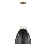 NORMAN luminaire suspendu noir et doré 6551701-848 | Luminaire Plus.ca