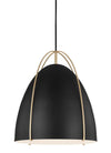 NORMAN luminaire suspendu noir et doré 6551701-848 | Luminaire Plus.ca