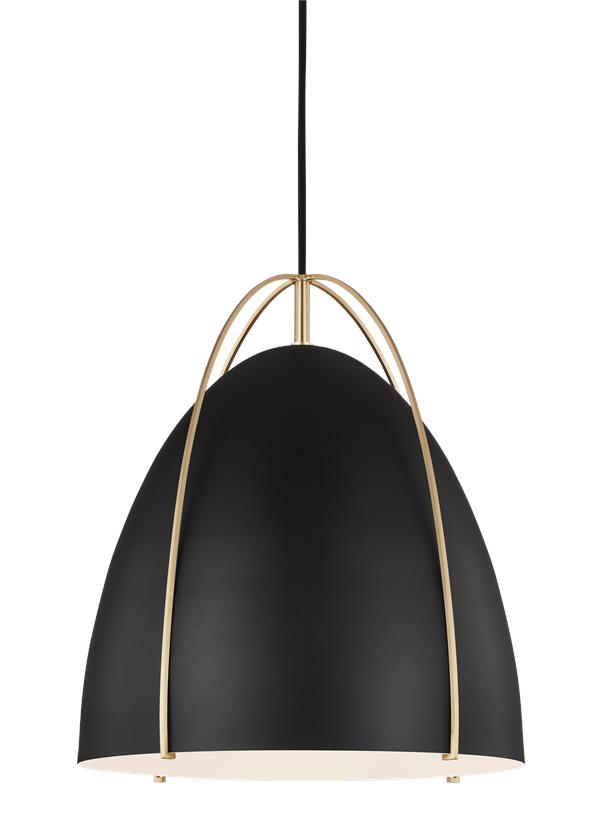 NORMAN luminaire suspendu noir et doré 6551701-848 | Luminaire Plus.ca