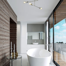 MODERNISTE luminaire plafonnier chrome IL-108E | Luminaire Plus.ca