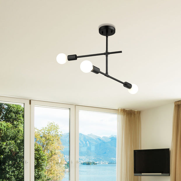 MODERNISTE luminaire plafonnier noir IL-108F | Luminaire Plus.ca