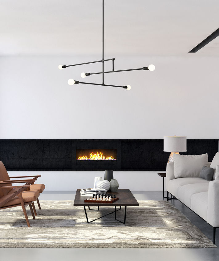 MODERNISTE luminaire suspendu noir 731-5MB | Luminaire Plus.ca
