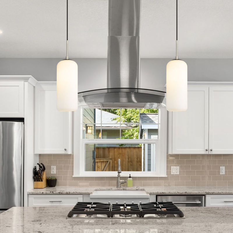MONTY luminaire suspendu nickel brossé 732P17-BN | Luminaire Plus.ca