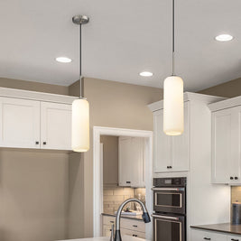 MONTY luminaire suspendu nickel brossé 732P22-BN | Luminaire Plus.ca