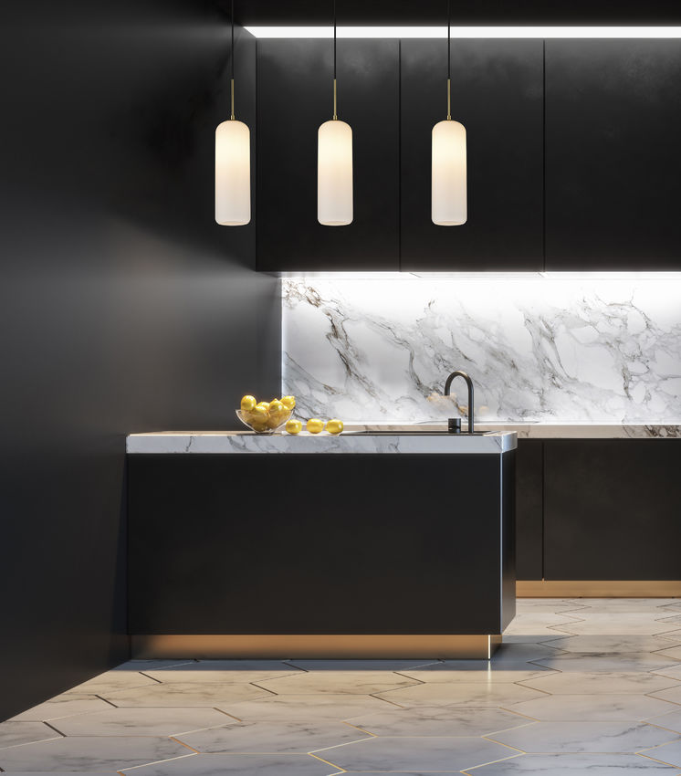 MONTY luminaire suspendu doré 732P22-HBR | Luminaire Plus.ca