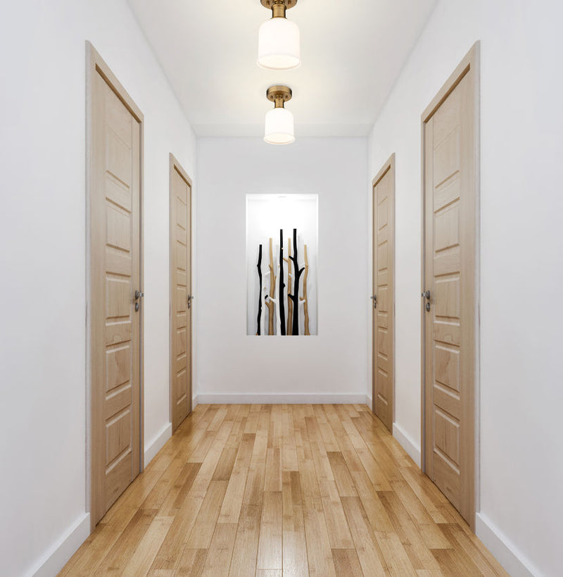 BRYANT luminaire plafonnier doré 733F1-HBR | Luminaire Plus.ca