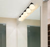 VAUGHN luminaire mural noir et verre blanc 735-5V-MB