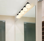 VAUGHN luminaire mural noir et verre blanc 735-5V-MB