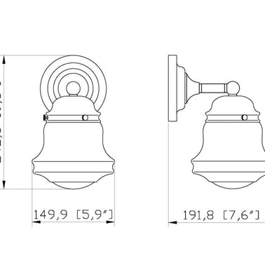 VAUGHN luminaire chrome et verre bullé 736-1S-CH | Luminaire Plus.ca