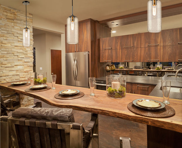 MONTY luminaire suspendu nickel brossé 738P17-BN | Luminaire Plus.ca