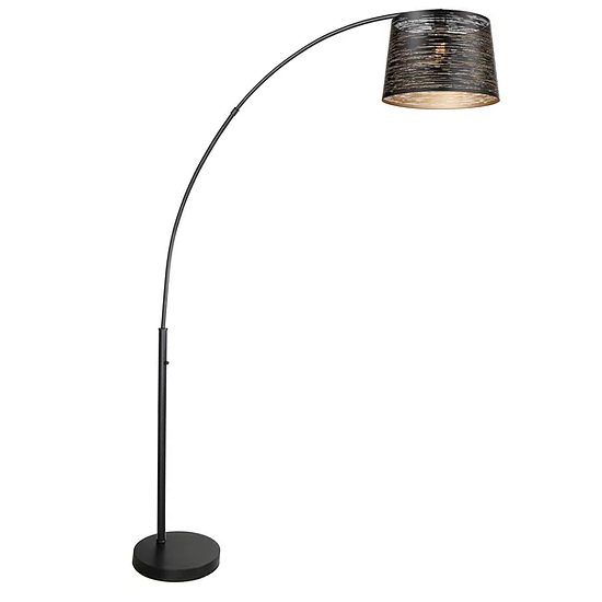 EROZIA lampe de plancher noir et doré CN 7524-BKGD | Luminaire Plus.ca