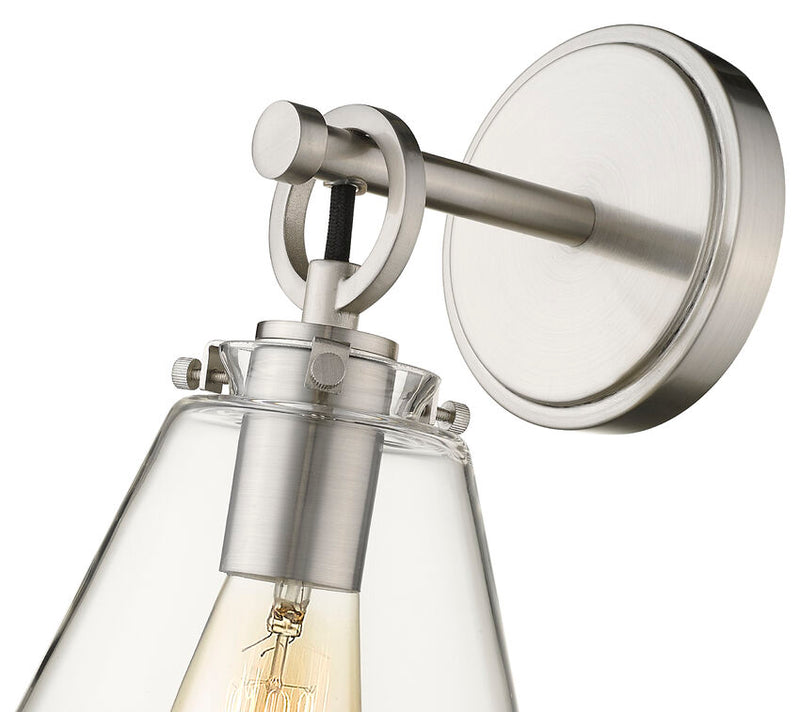 HARPER luminaire mural nickel brossé 806-1S-BN | Luminaire Plus.ca