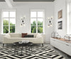 CALUMET luminaire mural noir et nickel brossé 814-4S-MB-PN
