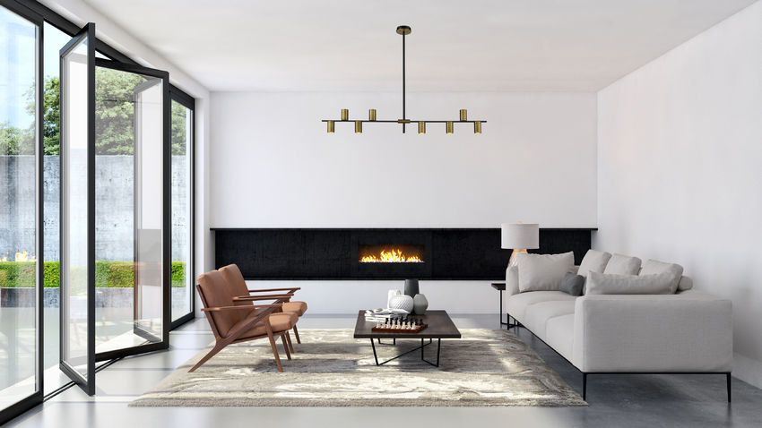 CALUMET luminaire suspendu noir et doré 814-8L-MB-OBR | Luminaire Plus.ca