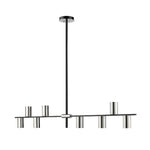 CALUMET luminaire suspendu noir et chrome 814-8L-MB-PN | Luminaire Plus.ca