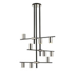 CALUMET luminaire suspendu noir et chrome 814-9MB-PN | Luminaire Plus.ca
