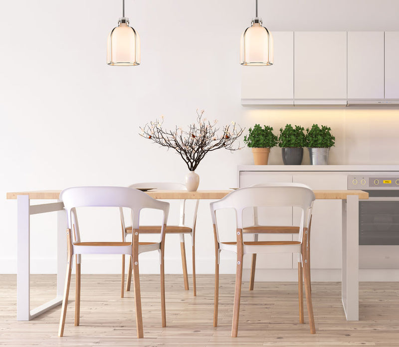 PEARSON luminaire suspendu nickel brossé 818-9BN | Luminaire Plus.ca